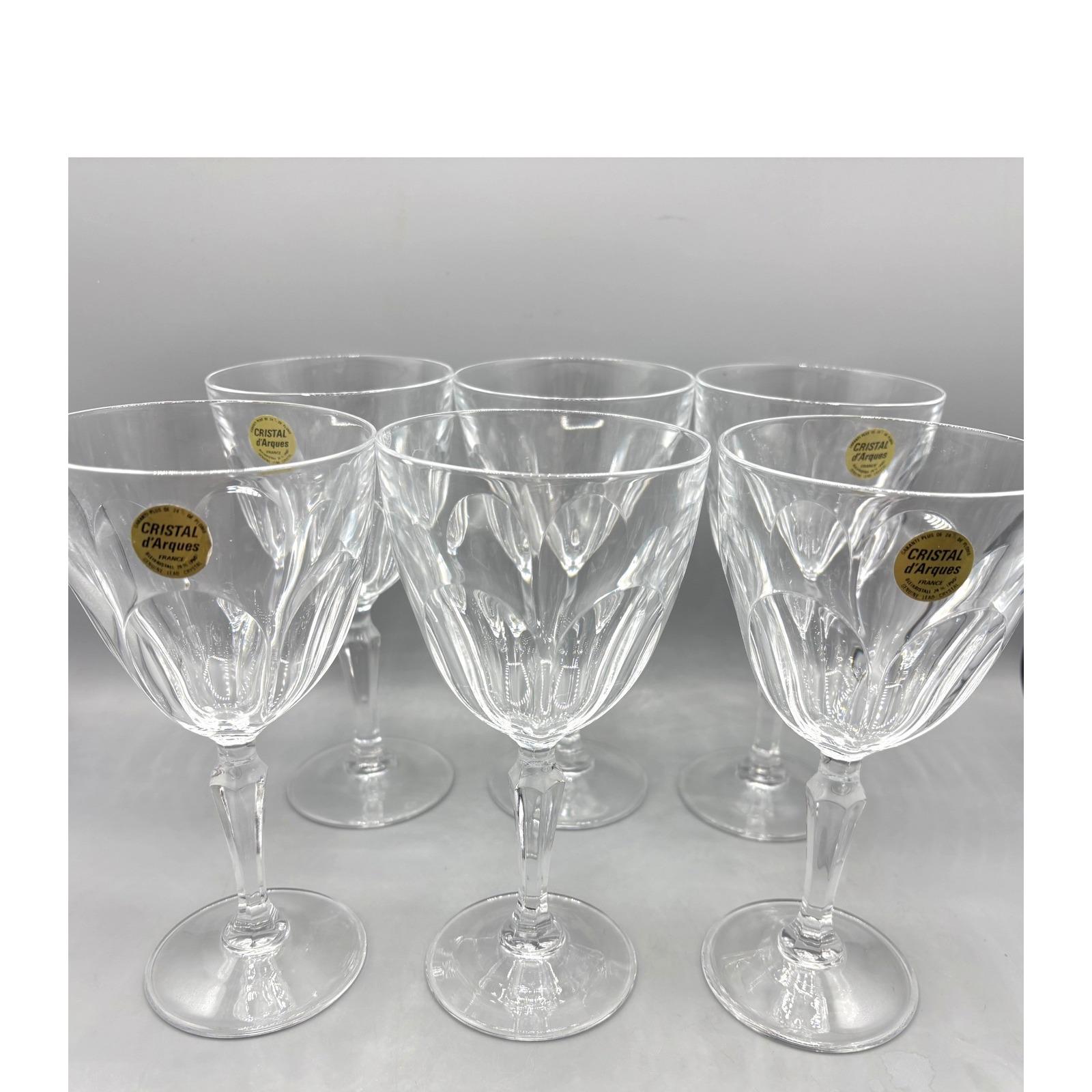 Wine glasses cristal d'arques - Etsy 日本