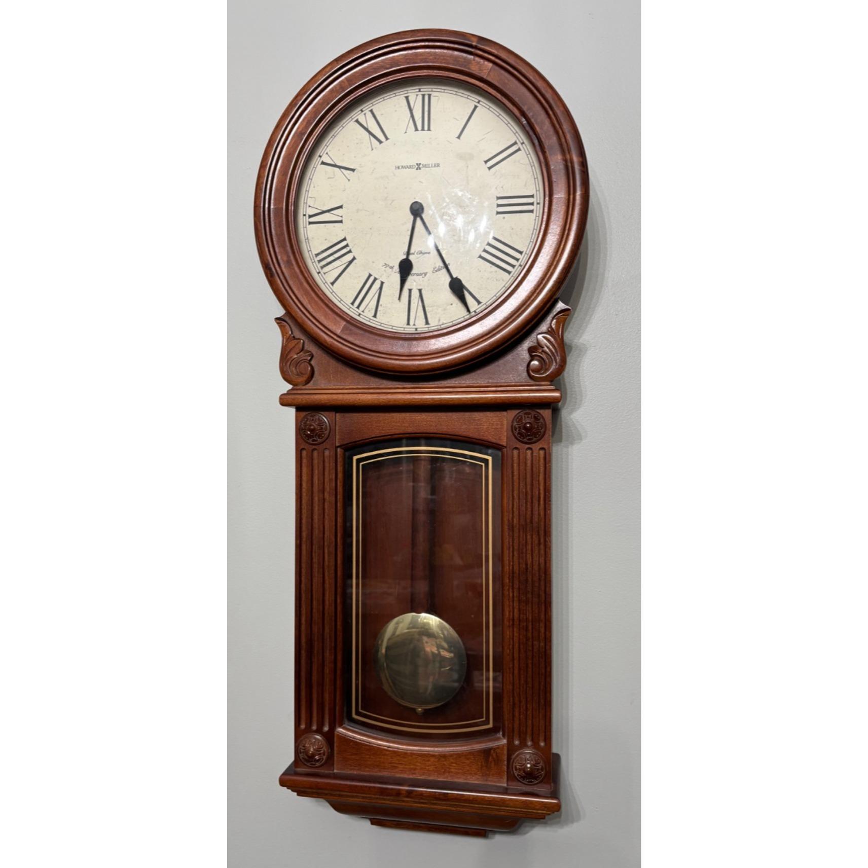 Howard Miller 625-290 Wall Clock Pendulum Cherry Wood Chimes - Etsy