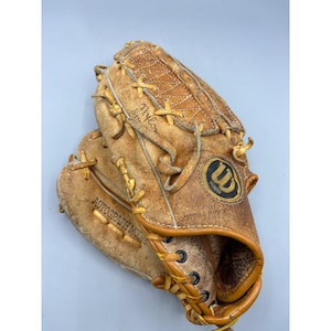 Guante de béisbol de cuero con autógrafo de Wilson Mark The Bird Fidrych A2366