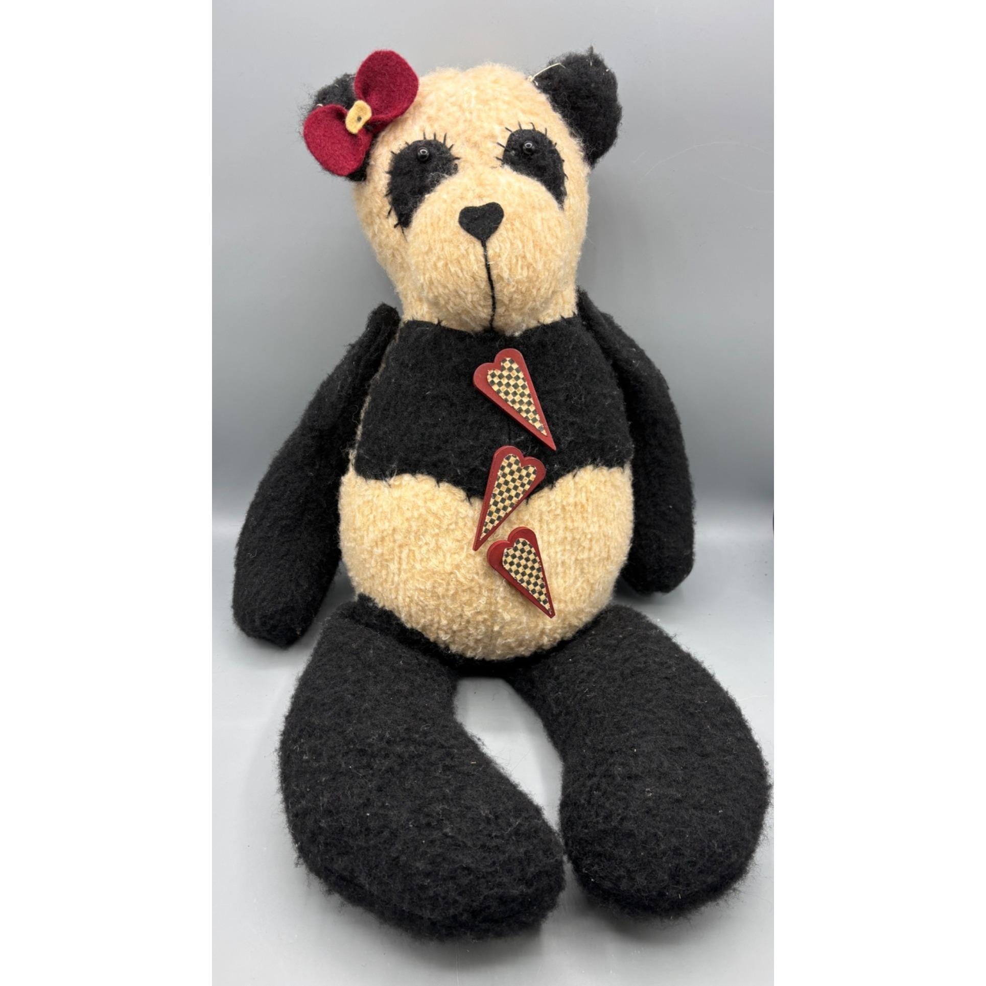 Vintage stuffed panda bear - Etsy 日本