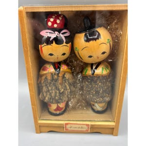 木製こけし人形セット こけし まとめ売り 木製 こけし人形 8体セット
