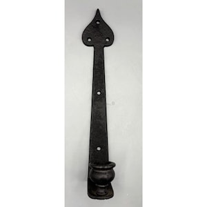 Vtg Black Wrought Iron Wall Mounted Candle Holder Sconce Gothic Medeival
