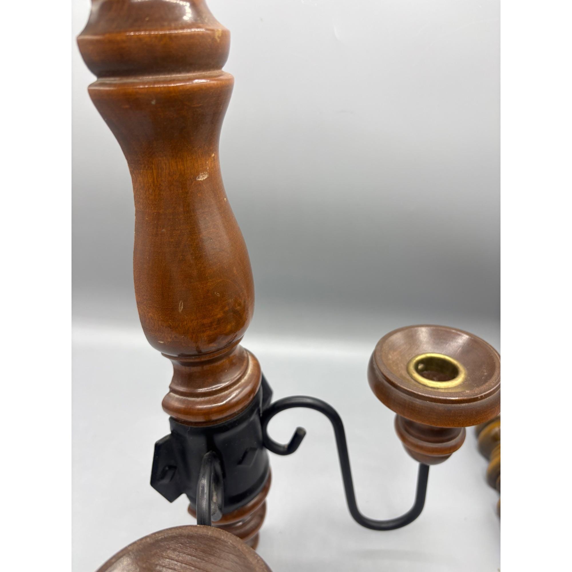 1970年代の 壁掛け キャンドル スタンド 1970's Vintage Candle Stand HOMCO Flower Gold、70年代 樹脂製