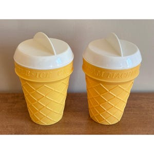 Set di macchine per gelato vintage del 1986 - Coppette per coni waffle