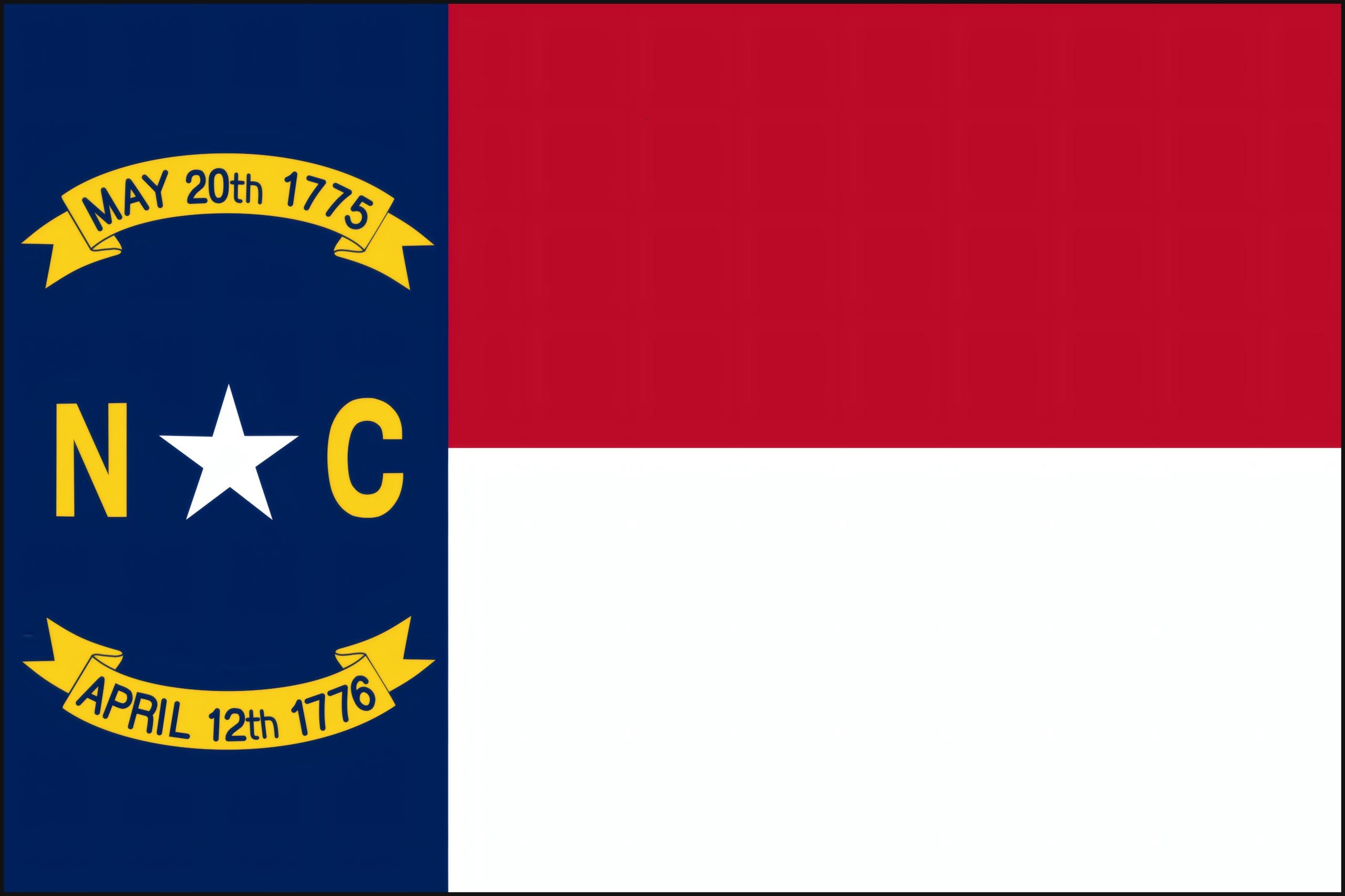 North Carolina Flag | SVG, PNG Files | Digital Download - Etsy