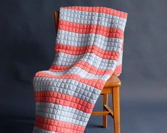 Cherry Red + Blue Sujani Quilt