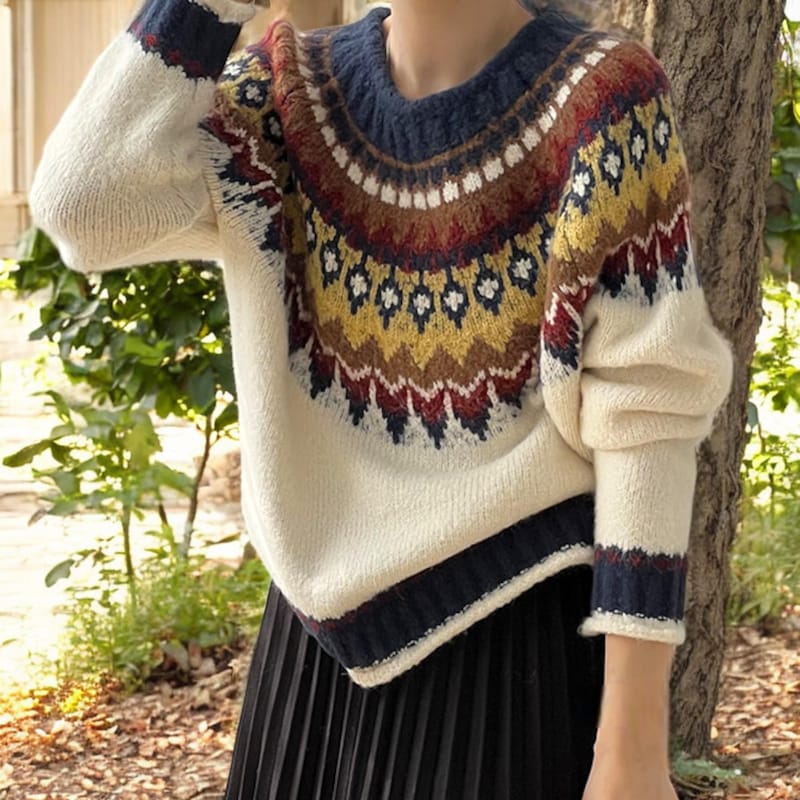 Soft Net Mohair and Wool Sweater main image 0