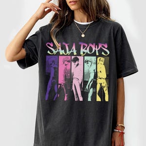 Saja Boy Kpop Hunter Movie Shirt, Kpop Boy Band Shirt, Anime Manga Style Tee, Demon Hunter Merch, Kpop Fan Gift Shirt