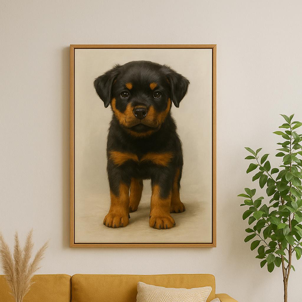 ロットワイラーとドーベルマンのミックス | TikTok, image size:1024x1024