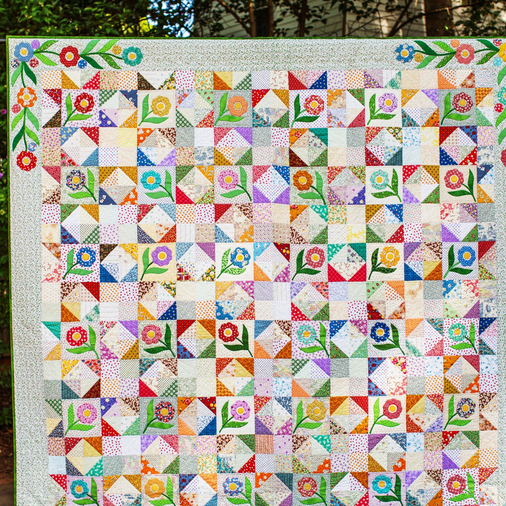 Heirloom Patchwork Quilted Blanket NCU0LDH489