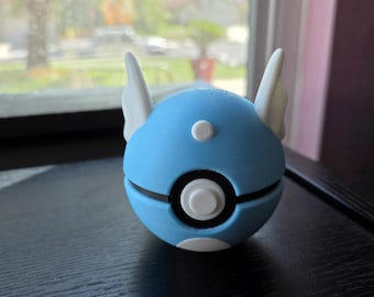 Dratini Poké Ball 3D Print | Pokémon Inspired Collectible Display Figure