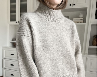 Modello a maglia - Maglione lavorato a maglia, modello a maglia classico, Modello a maglione oversize - Maglione Port