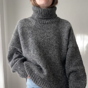 Knitting Pattern - Knit Sweater, Classic Knitting Pattern, Oversized Sweater Pattern - The Winters Pullover