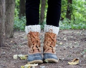 Boot Warmers Leg Warmers Boot Cuffs / THE TUNDRAS / Oatmeal