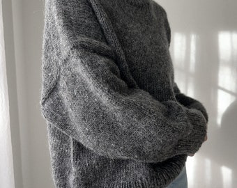Knitting Pattern - Knit Sweater, Classic Knitting Pattern