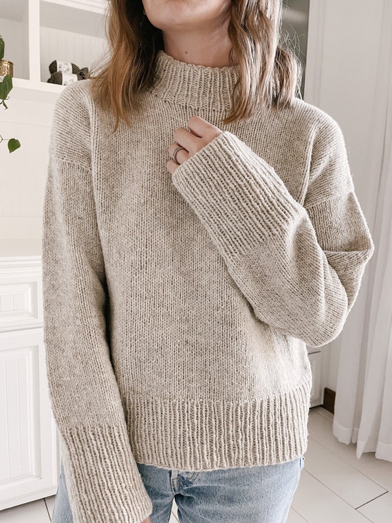 Knitting Pattern Knit Sweater Classic Knitting Pattern