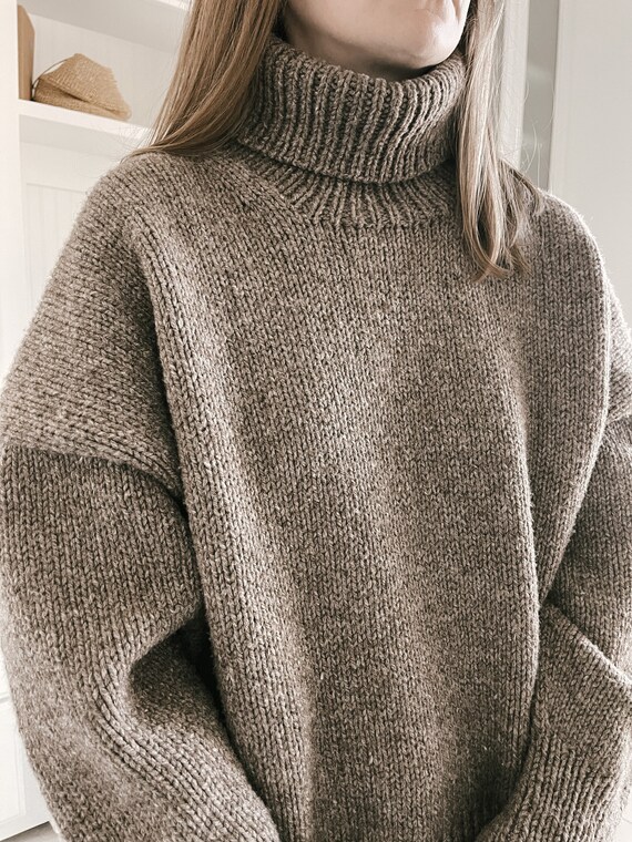 Knitting Pattern Knit Sweater Classic 