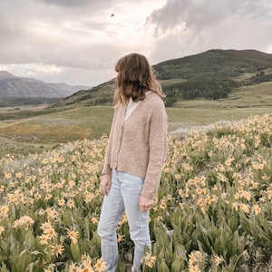 Knitting Pattern Knit Sweater Cardigan, Classic Knitting Pattern, Knit Cardigan Pattern Field Day Cardigan image 6