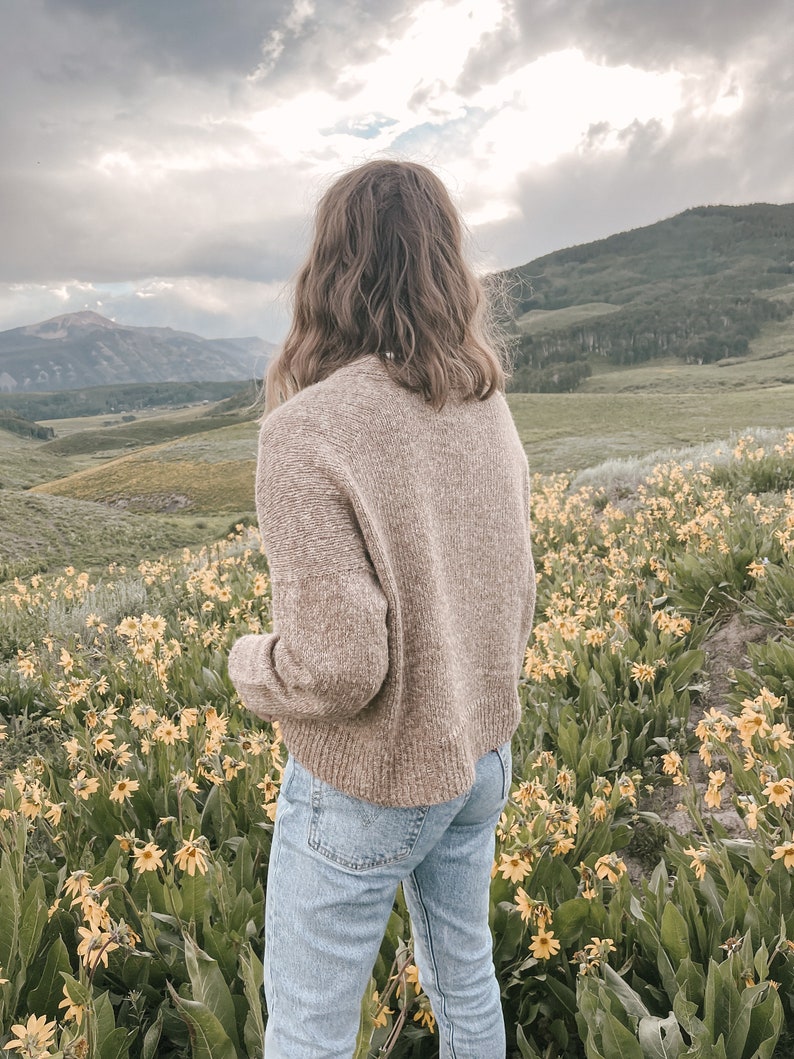 Knitting Pattern Knit Sweater Cardigan, Classic Knitting Pattern, Knit Cardigan Pattern Field Day Cardigan image 5