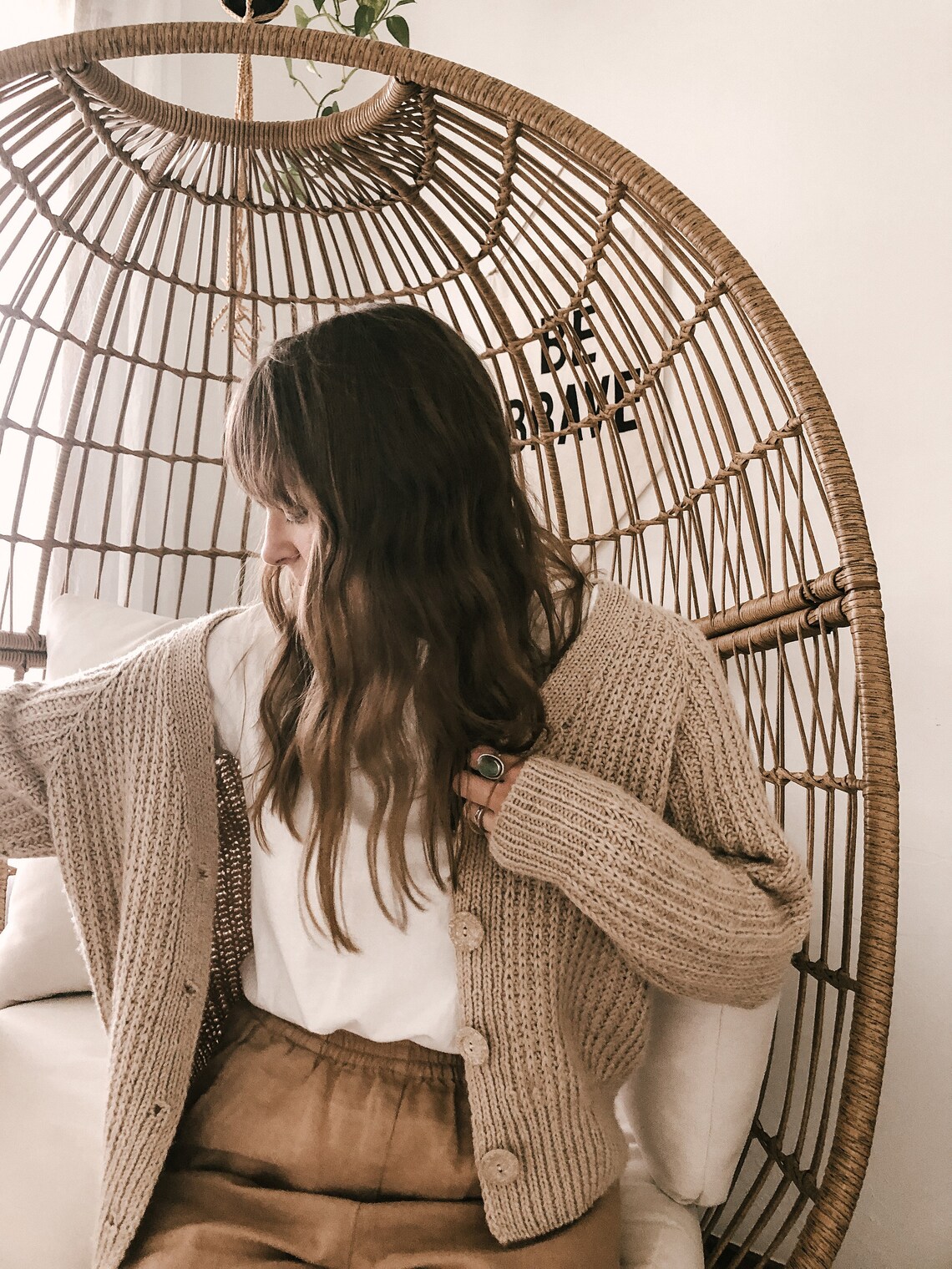 Knitting Pattern Knit Sweater Cardigan Classic Knitting Etsy