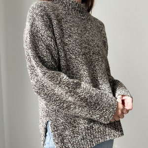 Knitting Pattern - Bottom Up Knitting Patterns, Sweater, Knitting Pattern - The Lodge Sweater