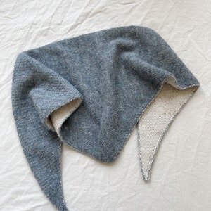 Knitting Pattern - Knitting Bandana, Knitted scarf, Reversible Bandana, Double Knitting - Diana&#39;s Bandana