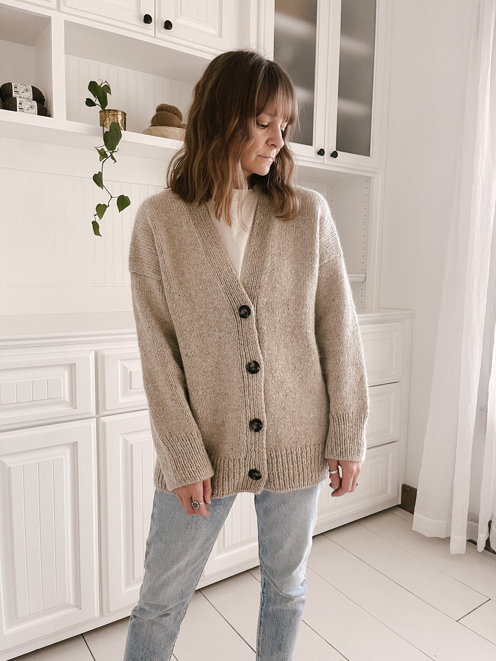 Knitting Pattern Knit Sweater Cardigan Classic Knitting Etsy