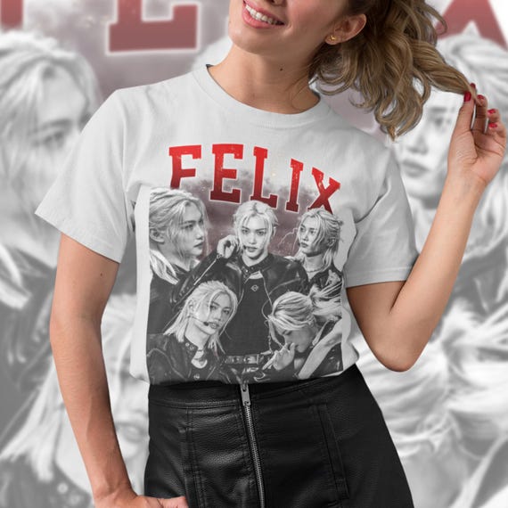 アイドル UNIFORM T-SHIRT Felix Amazon.com: SKZ Shirt Felix