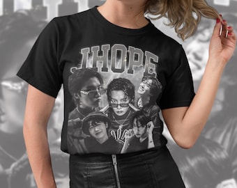 Camiseta vintage Jhope limitada, camiseta gráfica Jhope, camiseta retro de homenaje a los fans de Jhope de los años 90, regalo para mujeres y hombres