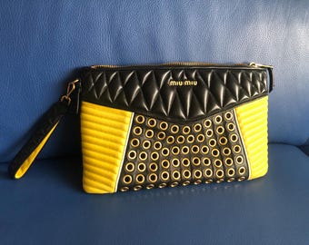 Limited Edition Miu Miu Clutch Bag in Lamb Leather - Etsy
