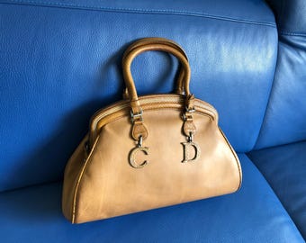 Christian Dior handbag in brown leather
