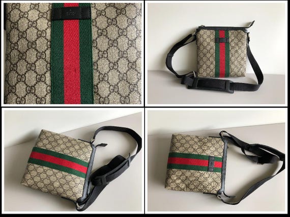 Gucci Web GG Supreme Messenger Bag Etsy