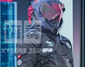 Cyber Goblin Slayer Superimagined Helmet, wearable helmet, Futuristic Helmet, Cyberpunk Cosplay, NCR Helmet, cyberpunk2077