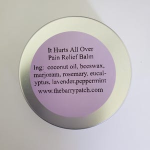 Pain relief balm, muscle relief, rub in balm