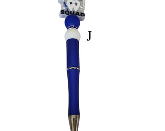 Dental Gift, Beaded Pen, cute fun gift for a friend, Extra Refill Included, dentist beaded pen, medical pen gift