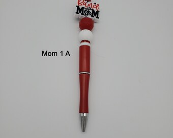 Beaded pens for mom, cute gift for mom, gift for working mom, present for mom friends, beaded pens, cute pens with sayings, sports mom pens