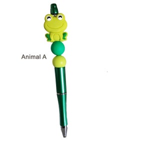 Animal Beaded Pen: Fun Desk Accessory, Extra Refill
