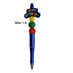 Beaded Pen, cute gift for a friend, Extra Refill Included, crochet pens, miscellaneous pens
