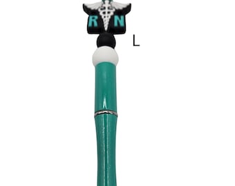 Nurse Gift, Beaded Pen,  Extra Refill Included
