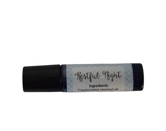 Restful Night Essential Oil Roller: Lavender, Cedarwood, Chamomile