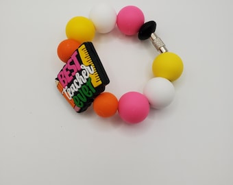 Cup mug decoration - bag charm, beaded cup decor