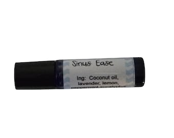 Sinus Relief Essential Oil Roller: Aromatherapy Allergy Aid (10ml)