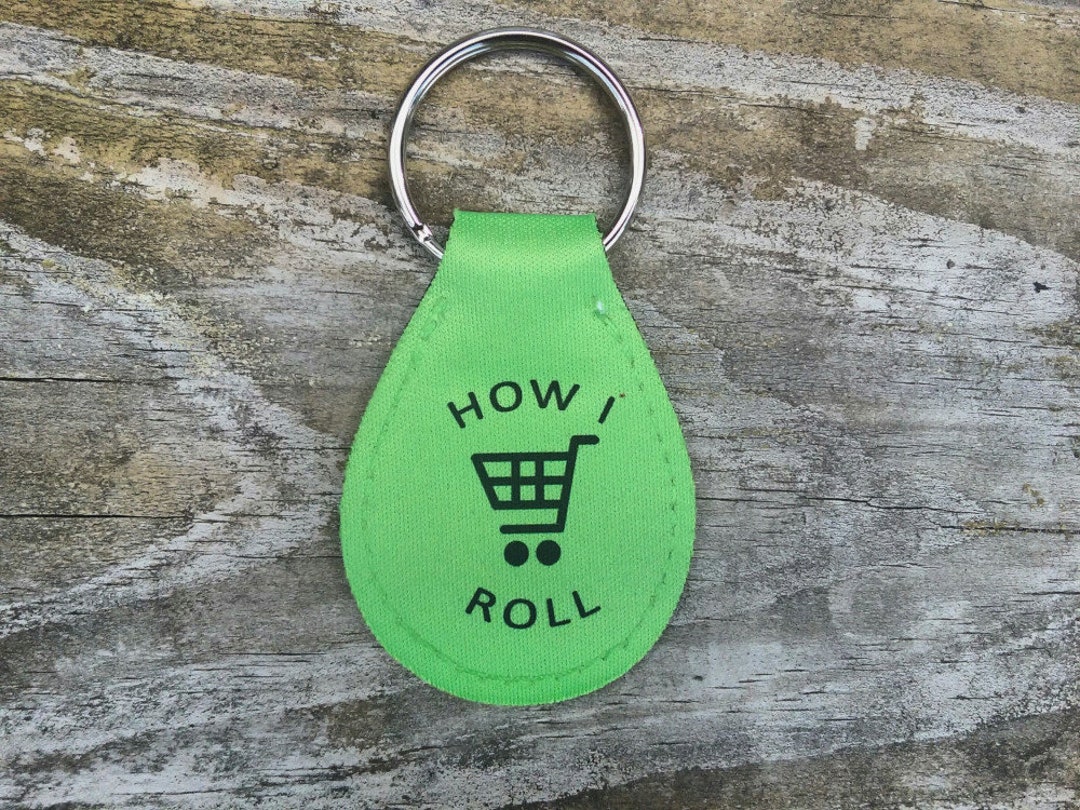 How I Roll Quarter Holder Keychain for Women Quarter Keeper Etsy
