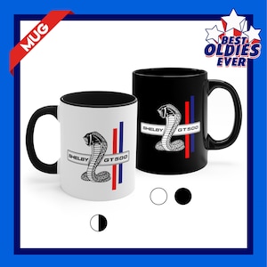 Mustang Shelby GT500 Eleanor Coffee Mug, Ford Mustang Fastback Tea Cup, Hardtop, Convertible, Boss, Mach1 Ceramic Travel Mug, Christmas Gift