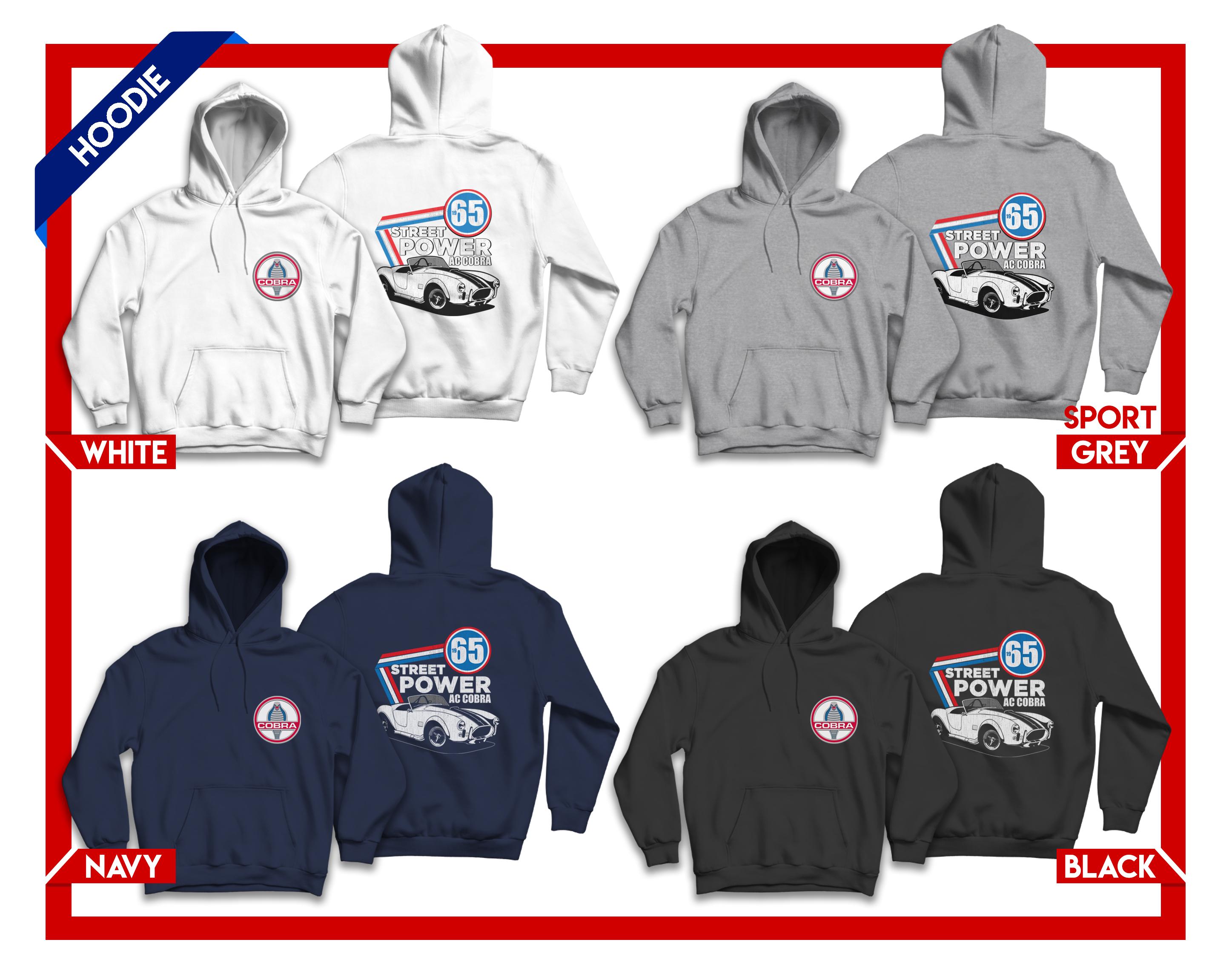Sweat-shirt Shelby Cobra 427 1966 - Col Rond, Muscle Car Classique, Marque Racing Roots, Neuf Avec étiquettes