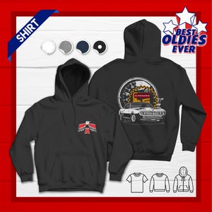 67 Pontiac Firebird Hoodie, Firebird Trans Am Sweatshirt, 1967-68 GTO Tshirt, Car Lovers Shirt, Gift for Him, Christmas Gifts