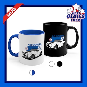 Shelby Ac Cobra Roadster Ceramic Mug, 65-66 American Sports Car Ceramic Tea Cup, Cobra Snake Ceramic Travel Mug, Christmas Gift