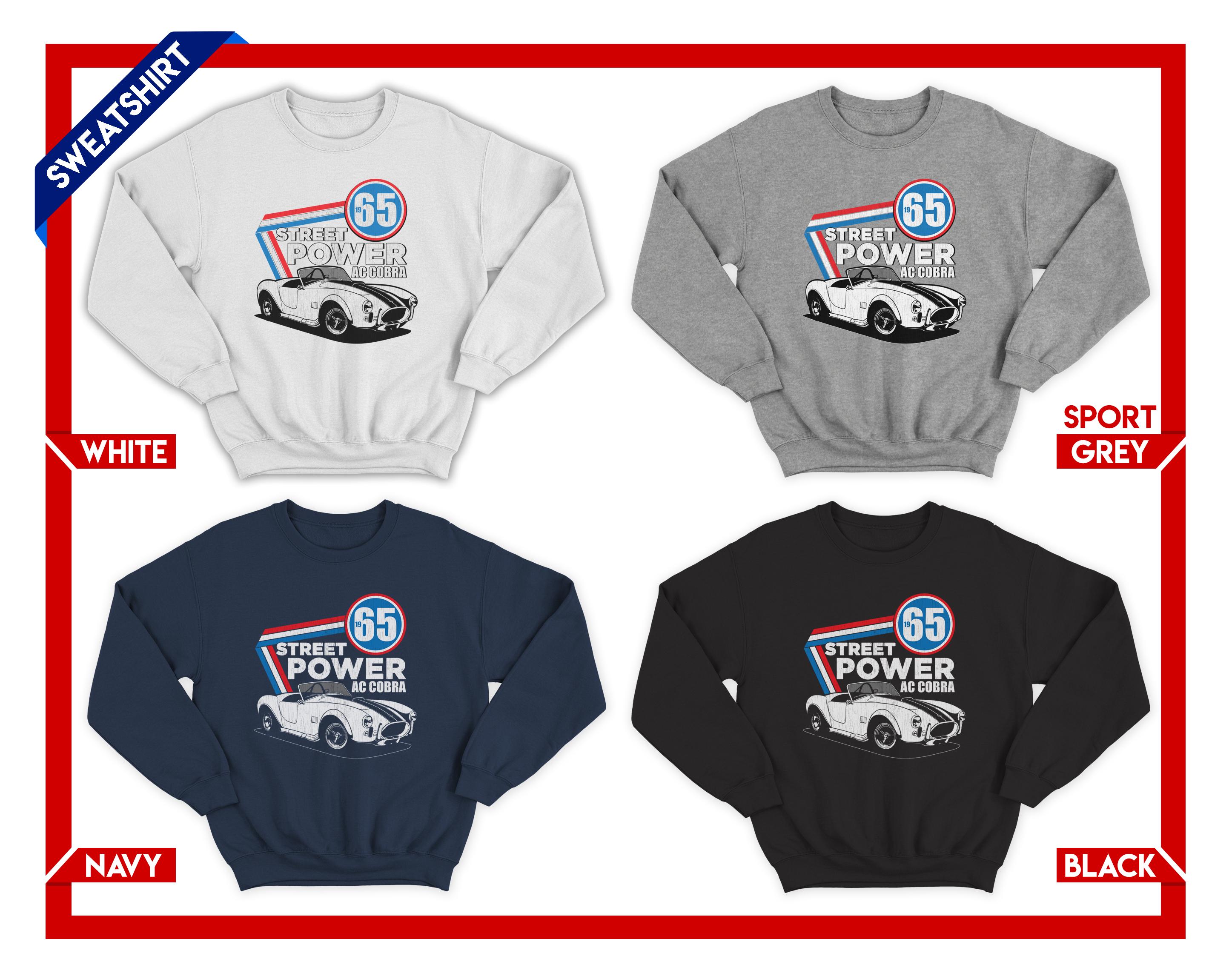 Sweat Shelby Cobra 427 1966 - Col Rond Muscle Car - Neuf Avec étiquettes Racing Roots