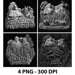 South Dakota Laser Engraving File South Dakota State Slate Engrave PNG Design Digital Download Grayscale Model Wood Pattern Print Image Gift