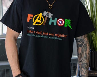 Fathor Definiton Shirt, Disney Dad Shirt, Cool Dad Shirt, New Dad Shirt, Superhero Dad Shirt, Super Dad Tshirt, Gifts For Dad, Funny Dad Tee